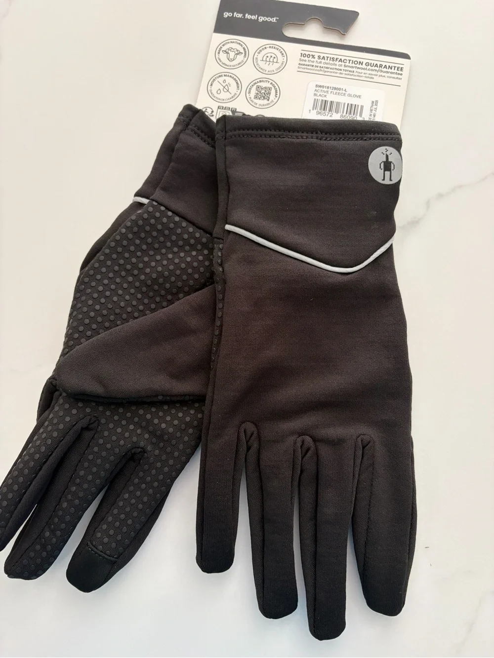 SmartWool L Merino Sport Fleece Wind Training Gloves - Merino Wool NWT